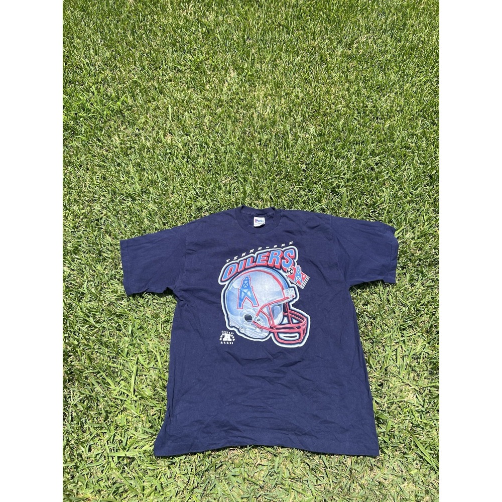Vintage Tennessee Oilers 1997 Pro Player Football T Shirt Mens XL Blue Red